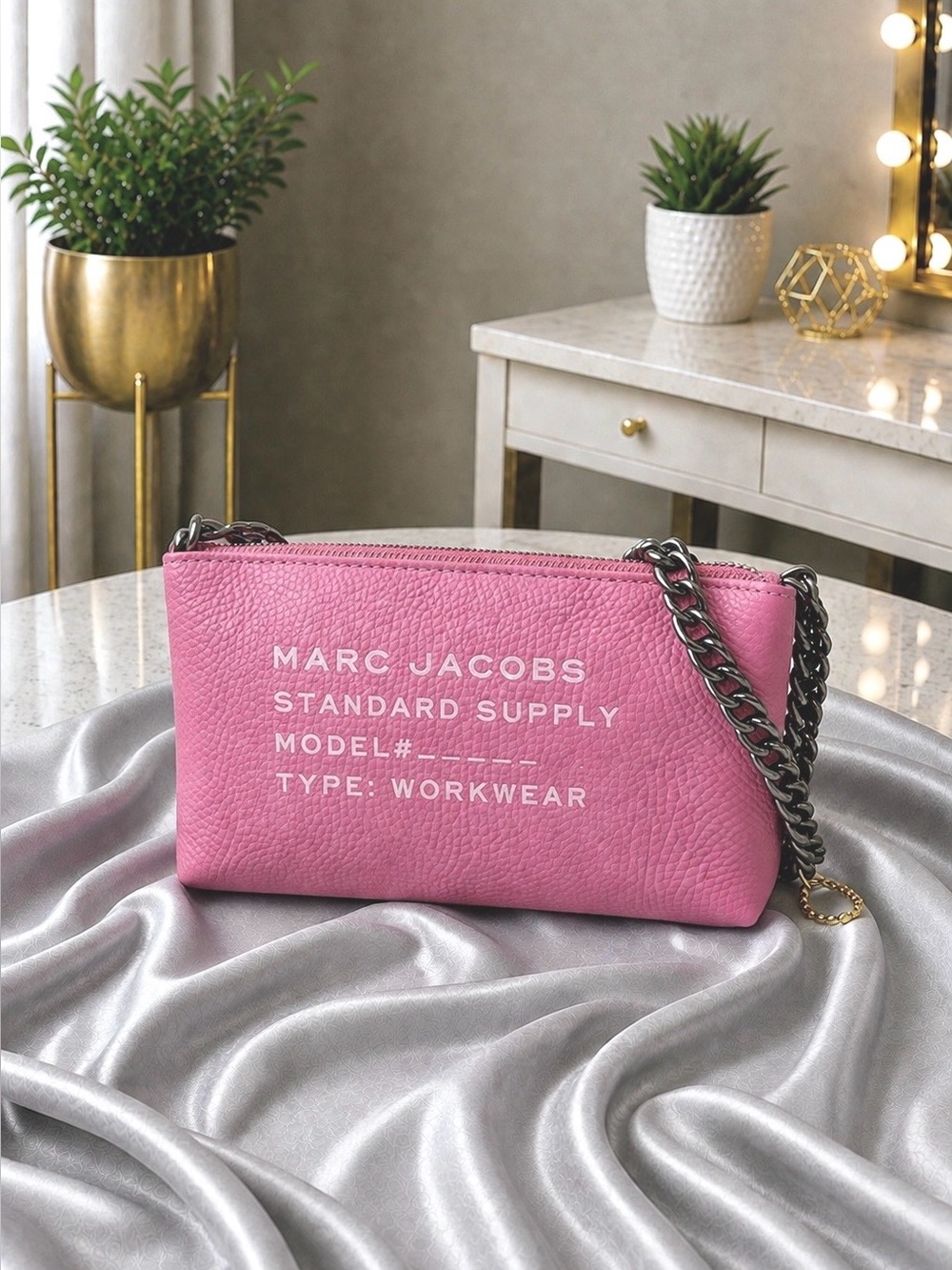 Marc Jacobs Standard Supply Leather Chain Shoulder Bag NWT